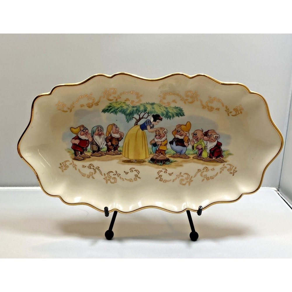 Vintage Disney Lenox Snow White and the Seven Dwarfs Candy Dish 1997